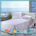 Full Size Sateen Stripe Poly Cotton Comb Bed Sheet Bed Cover Set